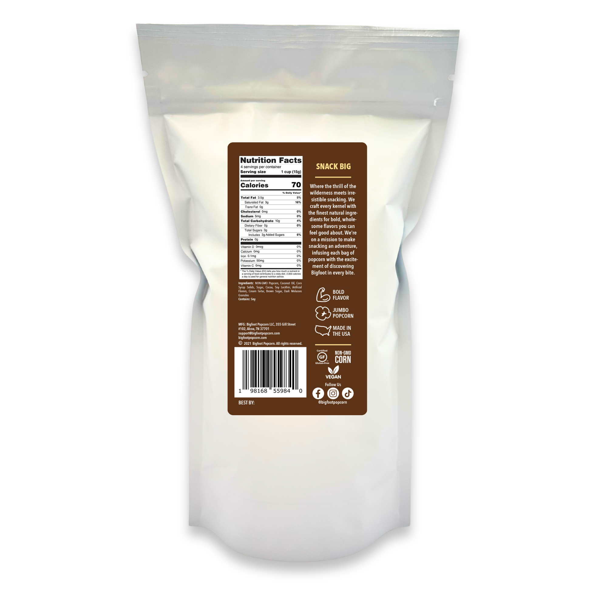 Bigfoot Poop Flavored Popcorn | Bigfoot Popcorn
